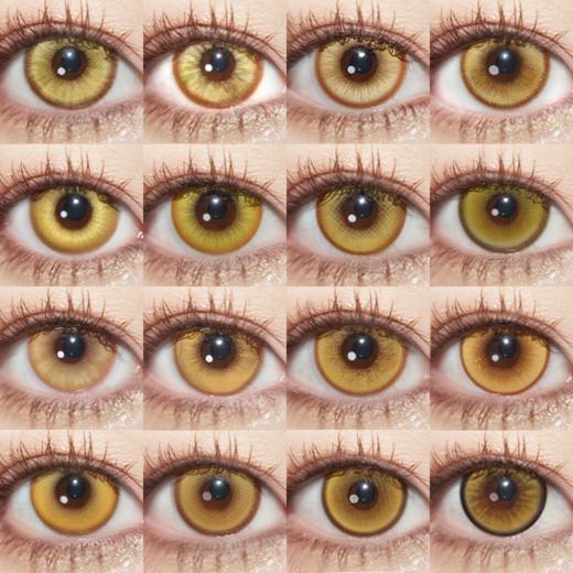 【合集】MyukiCon金色 COS美瞳 乳酪诱惑/黄金时刻/夜叉浅金/时空金/帝王金/黄金年代/次元闪光/黄金魔法/星辰泪金棕/锦鲤传说/金龙曜日 守护甜心/蓝色监狱/疯狂动物城/原神 黄色金黄色系 商品图0