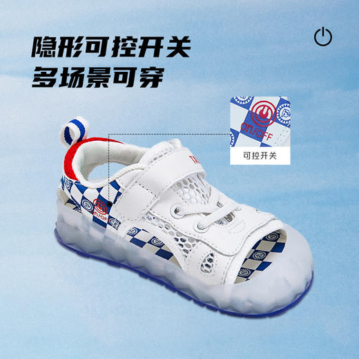 泰兰尼斯夏季小童段炫彩闪灯鞋凉鞋T06X3B2879 商品图3