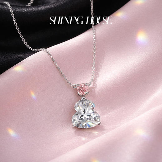 Riches·意趣东方系列 ShiningHouse[培育] 18K金钻石项链 葫芦形1克拉钻人工真钻人造钻石K金项链时尚钻石项链【此商品不支持7天无理由退货退款】约3个工作日发货 商品图3