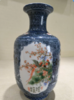 釉中彩青花开窗花鸟瓶 商品缩略图1