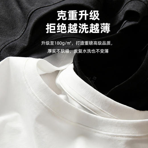 男士长绒棉液氨短袖T恤 商品图5
