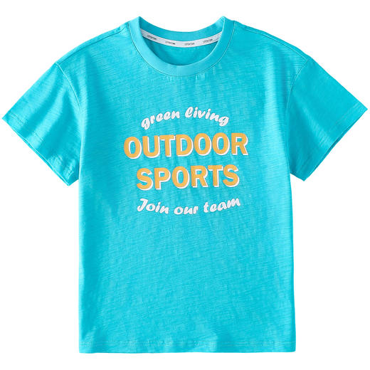 【10A抗菌纯棉】棉花堂夏款动感竹节棉潮趣印花童装短袖T恤--- FA61135 商品图12