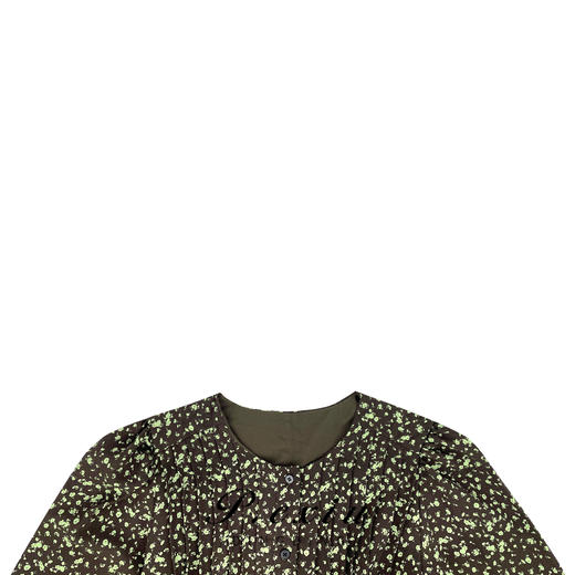 03-4潘依绣丁丁宠粉PanYiXiu/潘依绣早秋新款气质优雅碎花时尚圆领长袖连衣裙 Q6251 商品图2