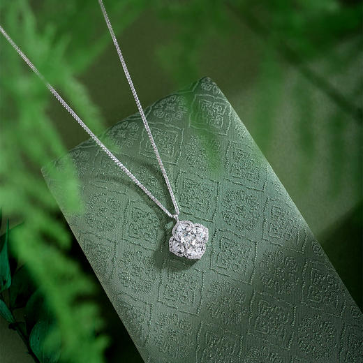 子佩集【四叶凌霜】银S925套链【YL-7490101】项链时尚四叶草2601 商品图1