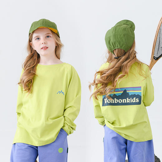 🌟重磅必抢‼️春夏刚需长袖打底，闭眼入不踩雷！💥【vonbonkids山系轻户外冰瓷棉糖果色长袖上衣S07C26006款】，👏质感肉眼可见、上手就爱上‼️ 甄选冰瓷棉面料 商品图7