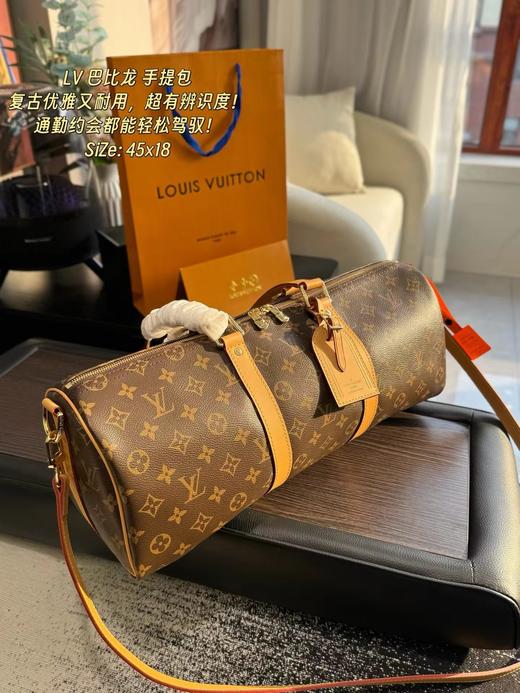 F032357老花帆布大号旅行袋手提斜挎单肩手提包 商品图2