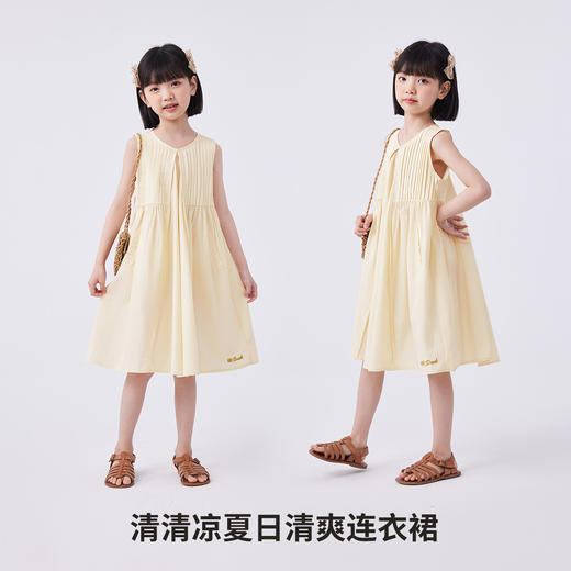 【清仓捡漏】【100%棉】【120-160】【可可鸭】女童夏季无袖连衣裙 商品图1