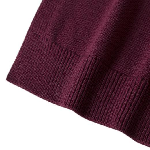 【积分换购不退货】伊芙丽紫红色针织披肩1BB1W0231 商品图4