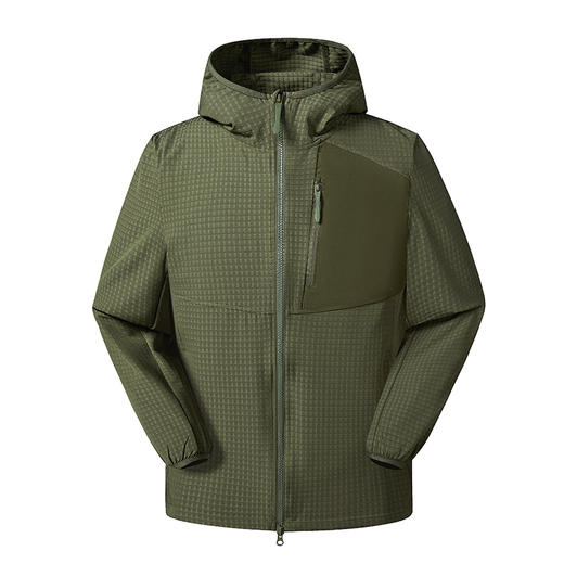 LUCKY DEER幸运鹿软壳冲锋衣2026新款春季户外防风防水早春连帽运动跑步外套 商品图0