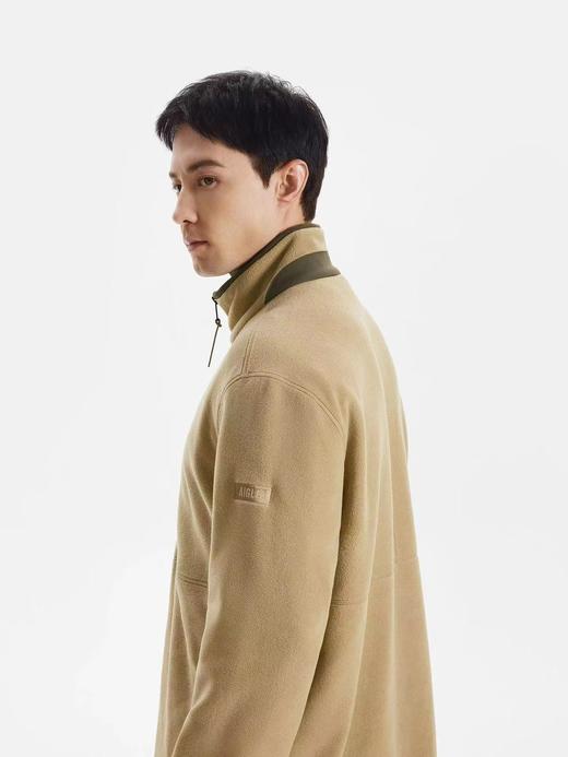 F032342风格百搭户外保暖透气不闷汗半拉链抓绒衣上衣 商品图8