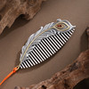 子佩集【祥翎瑞羽】银S999梳子【HSSZ005】双色原创作品凤尾2601 商品缩略图2