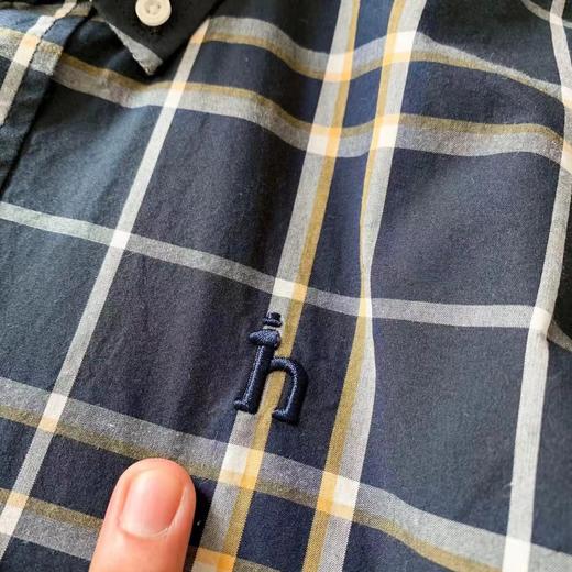 F032343男装春季新款新品时尚撞色格纹纯棉衬衫外套 商品图7