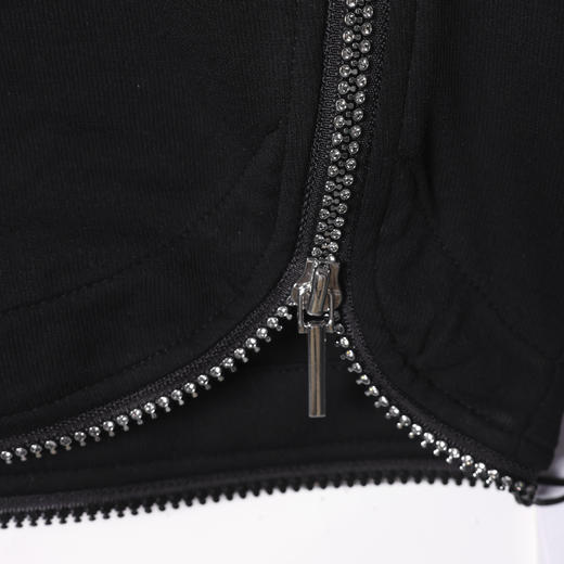 SDSA男装2026新款高贵轻奢潮牌简约纯色侧边拉链圆领短袖T恤百搭 商品图3