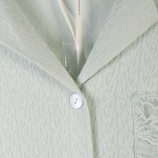 美奈川睡衣女家居服套装西装领长袖套装 JJ28195 商品图6