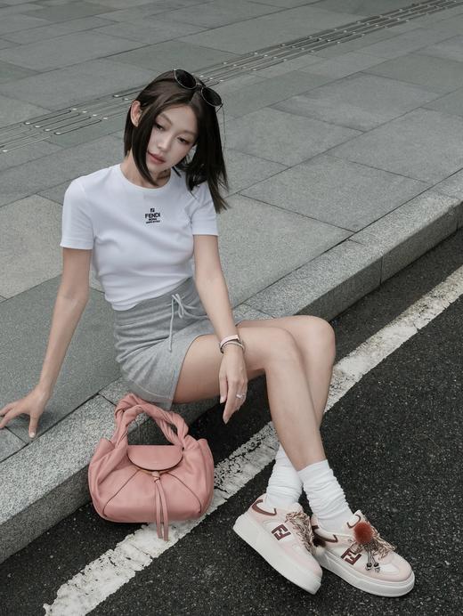 芬迪 宋雨琦孟子义同款系带水貂吊饰挂件厚底舒适休闲鞋 商品图9