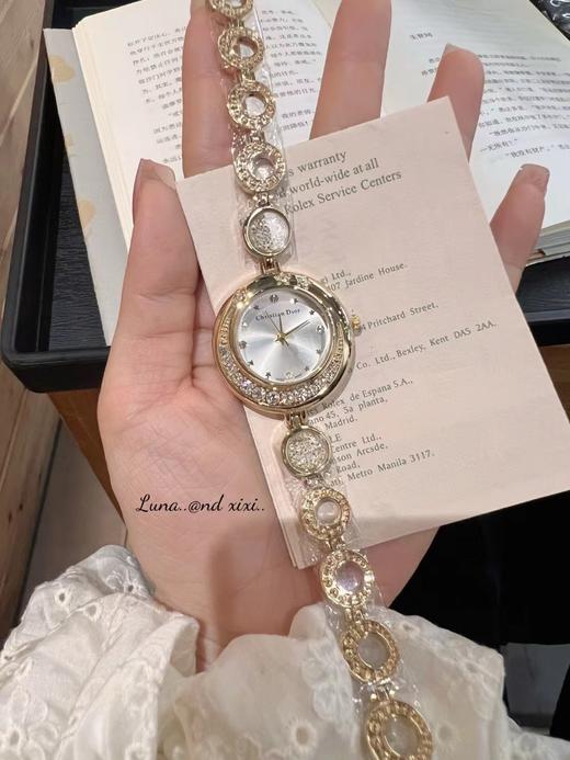 F032335珍珠手链女圆形小表盘时尚ins港风女士百搭好看时尚手表 商品图7