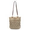 【森系钩花单肩包】森系钩花单肩编织包女文艺青年手提草编包海边度假沙滩包。ya 商品缩略图4
