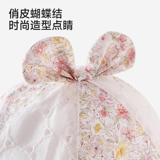 英氏儿童帽子夏季渔夫帽防晒透气可爱女宝户外防晒帽子渔夫帽女 商品图3