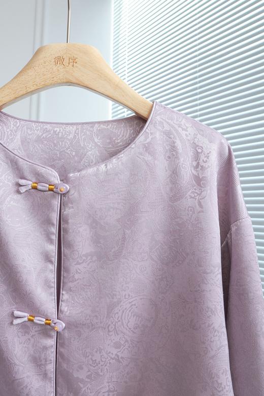 菀烟垂|国风提花盘扣外套 商品图1