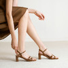 千百度粗高跟时装凉鞋女2026夏季新款露趾不累脚真皮通勤绝美凉鞋A26360815 商品缩略图3