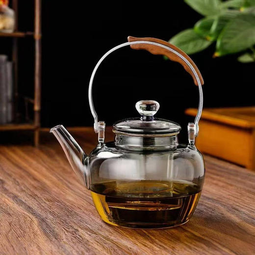 半月南瓜提梁壶（烟灰色） 商品图0