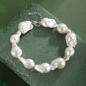 子佩集【幻澜凝雪】银S925珍珠惜王妃手链【BLKSL001】14-18巴洛克珠2601