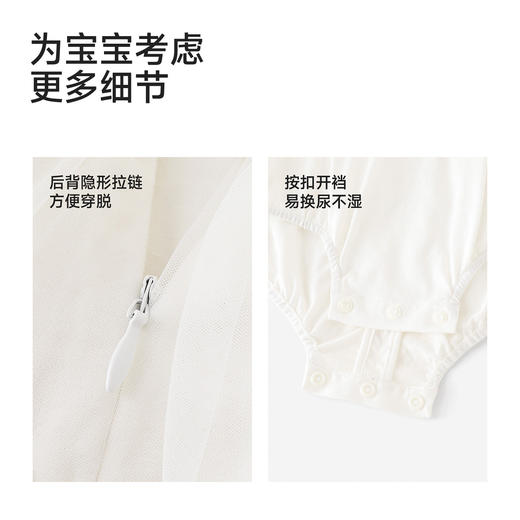 英氏婴儿连体衣夏季新款女宝短袖裆哈衣宝宝爬服YRHGJ2S035A 商品图4