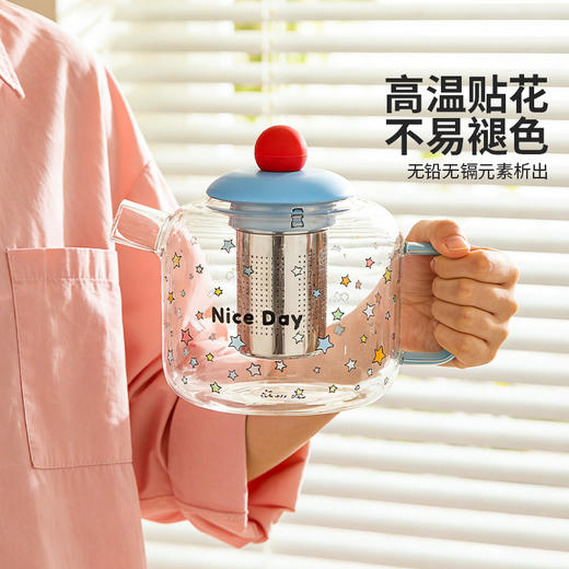 摩登主妇高硼硅玻璃冷水壶家用大容量养生泡茶壶套装耐高温凉水壶 商品图1