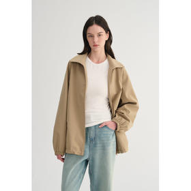 MC两色|山羊绒棉松弛感内里同色廓形翻领夹克外套MAISON CECILE