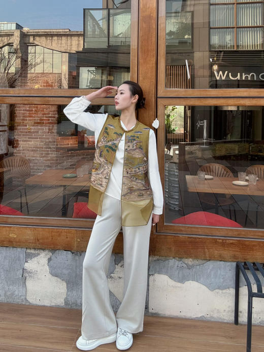 【百搭真丝】噢蜜ooomeooo真丝荡领女衬衫 商品图10