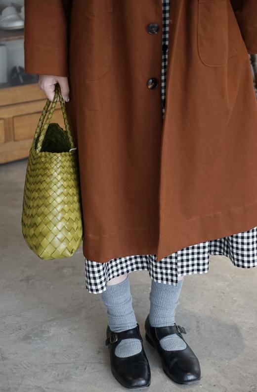 The last flower of the afternoon 栗子色西装大衣外套 商品图5