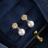 子佩集【皎华流年】银S925珍珠惜王妃耳钉【MLEH007】7mm珠镀金玫瑰2601 商品缩略图0