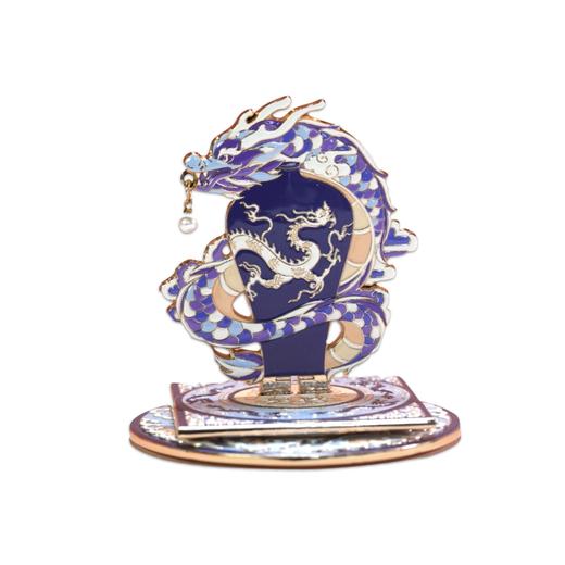 扬州博物馆珍藏系列冰箱贴可拆卸旋转霁蓝釉白龙纹梅瓶旅游文创 商品图4