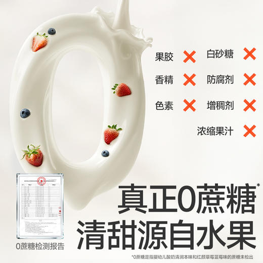 【109任选3件】【⚡39.9秒杀6袋】婴幼儿酸奶60g*6（红颜草莓蓝莓味*2+西梅香蕉*2+清润本味*2），叠加店铺满赠，不叠加店铺满减和会员折扣 商品图4
