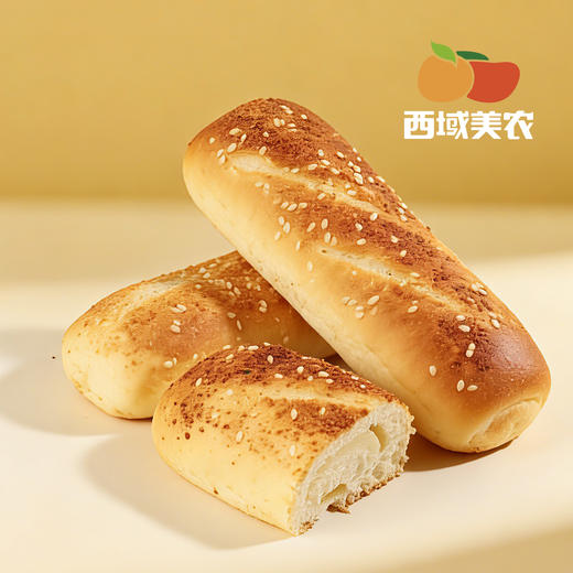 西域美农 欧若姆奶皮子芝士面包480g （独立8根装）健康早餐面包糕点代餐 商品图7