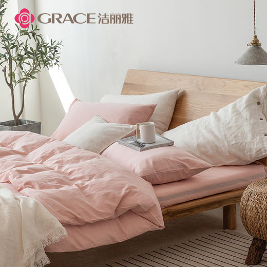 洁丽雅（Grace)妃子笑.全棉色织水洗棉四件套JLY25704 商品图2