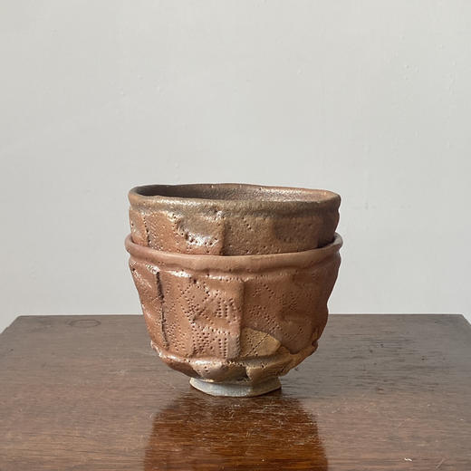 【苏州】日本中古粗陶手作器皿 带签章 X1519 商品图0