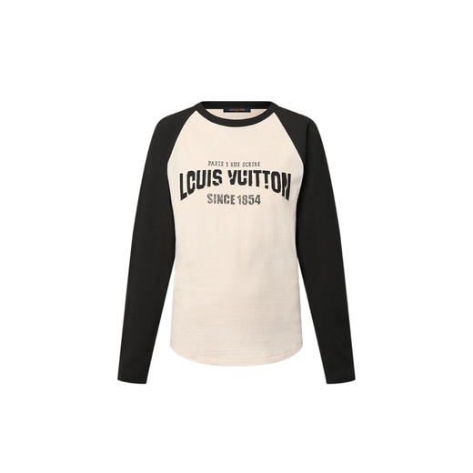 L-T 拼色插肩长袖T恤 商品图0