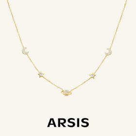 ARSIS｜印记系列 星月微光锁骨链
