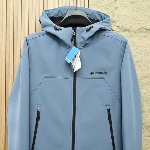 F032313春季秋冬季软壳防水防风内里加绒加厚款连帽冲锋衣 商品图9