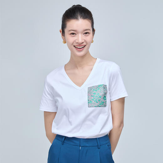 【持久如新】100s 不易皱白T恤 时尚简约气质 商品图6