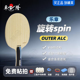 【送三星球】卓隆&郗恩庭乐章旋转spin乒乓球拍底板外置ALC弧圈快攻型乒乓底板