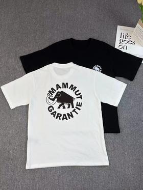 F032350随性慵懒男女同款宽松情侣半袖圆形徽标短袖T恤