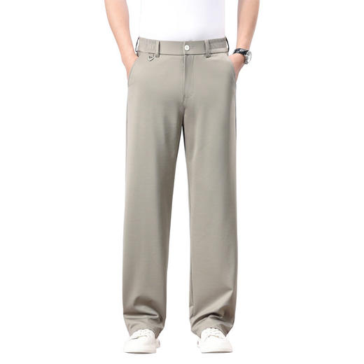 春夏季男士商务休闲裤轻奢重磅冰爽免烫抗皱宽松舒适直筒长裤    OLBQ-KDL2771/2772【OLBQ-2771/2772】 商品图4