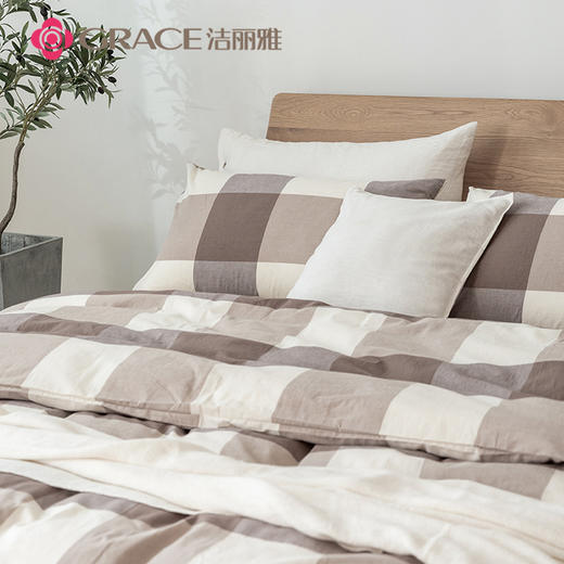 洁丽雅（Grace)印象派.全棉色织水洗棉四件套JLY25702 商品图2