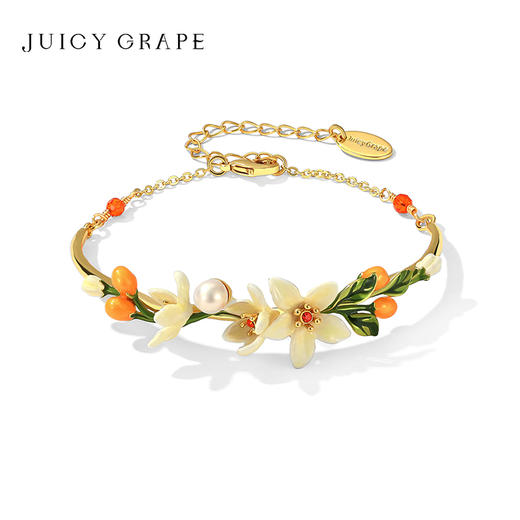 【焕新季】Juicy Grape原创橙花手镯轻奢小众法式小金桔手链生日礼物送女友 商品图0