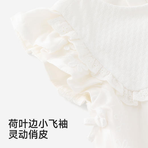 【商场同款】英氏女童连体衣夏新款舒适婴儿短袖裆哈衣爬服 商品图4