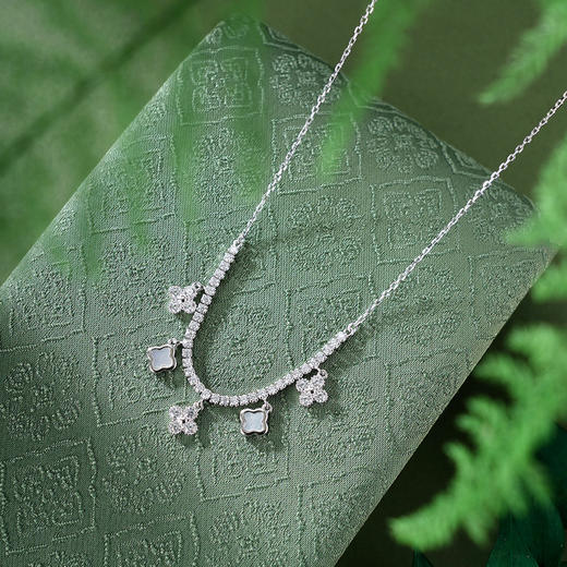 子佩集【四叶静好】银S925套链【XL070227B】项链时尚四叶草2601 商品图2