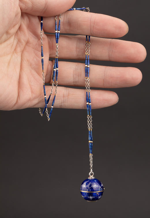 独角鹿西洋古董1910-1920年代瑞士出品球形怀表及原配表链（红色原装盒） 商品图2