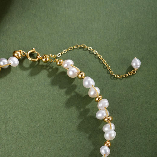 子佩集【珠润芳华】银S925珍珠惜王妃手链【SGB0750002】3.5mm珠镀金2601 商品图2